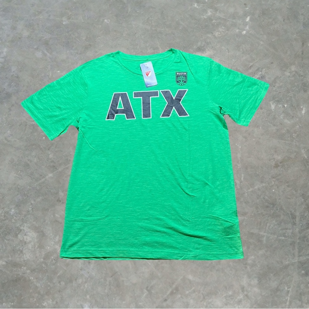 ☀️ Austin FC ATX MLS Soccer Graphic Tee Mens Size Large Green